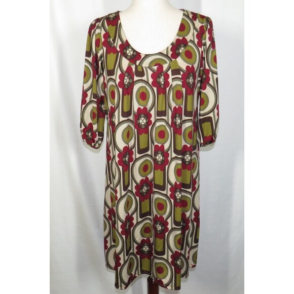 Hypnotik Vintage Floral Geo Print Stretchy Dress Size Large - Picture 8 of 8